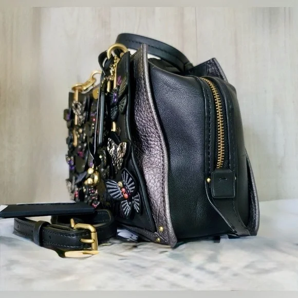 NEW! RARE Coach Dreamer with Butterfly 🦋 Applique Shoulder Bag Purses Designer - Picture 2 of 10